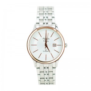 Alexandre Christie AC 8348 Silver Rosegold White Lady LDBTRSLRG